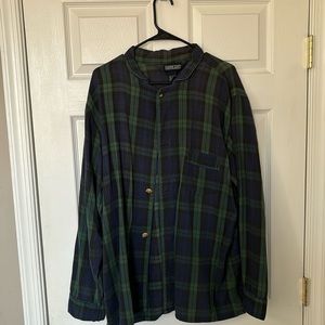 Lands’End Flannel Long Sleeve Size Large